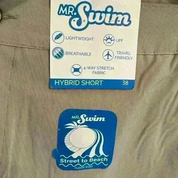 NWT Mr. Swim Men’s Hybrid Shorts. Size 38” - Picture 6 of 6